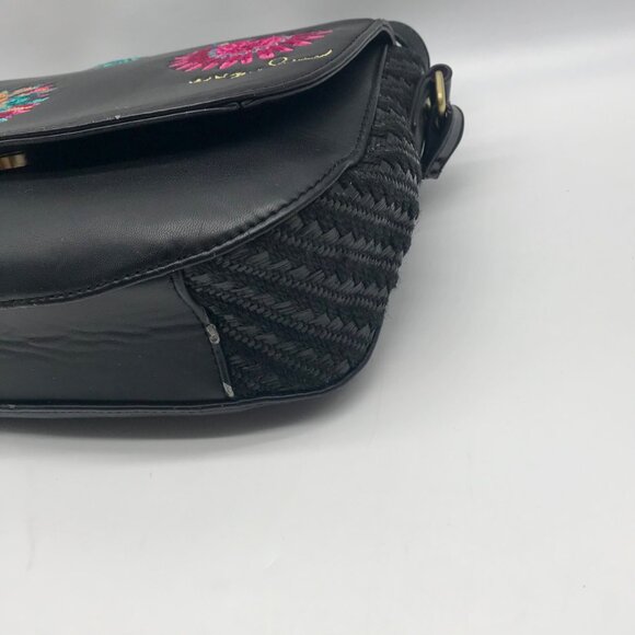 Desigual Black Faux Leather Varsovia Far West Crossbody Bag - Picture 6 of 10